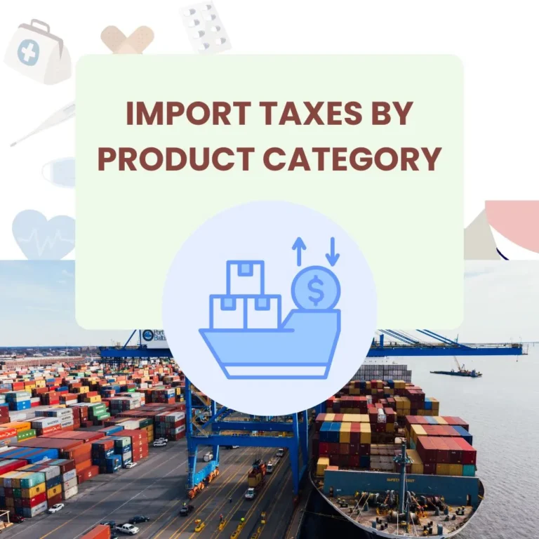 Import taxes by product